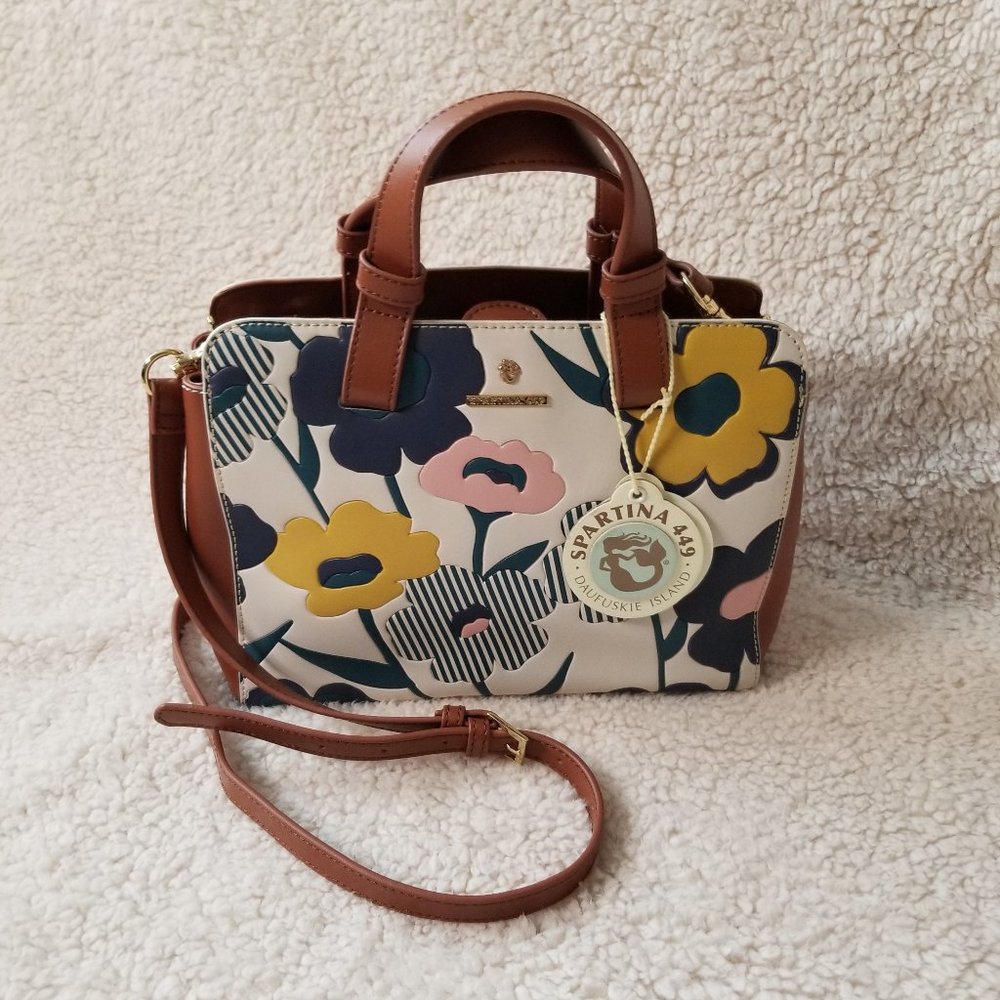Spartina 449 Tidalholm Floral Laney Satchel - New with tags